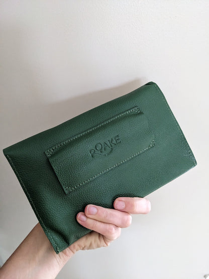 'Betty' Belt Bag in Green Leather