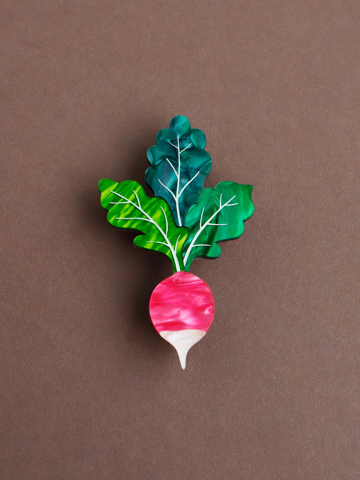 Radish Brooch