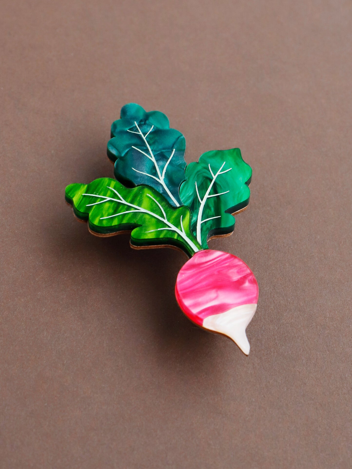 Radish Brooch