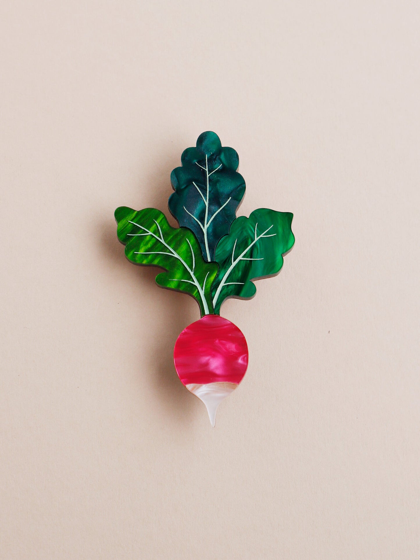 Radish Brooch