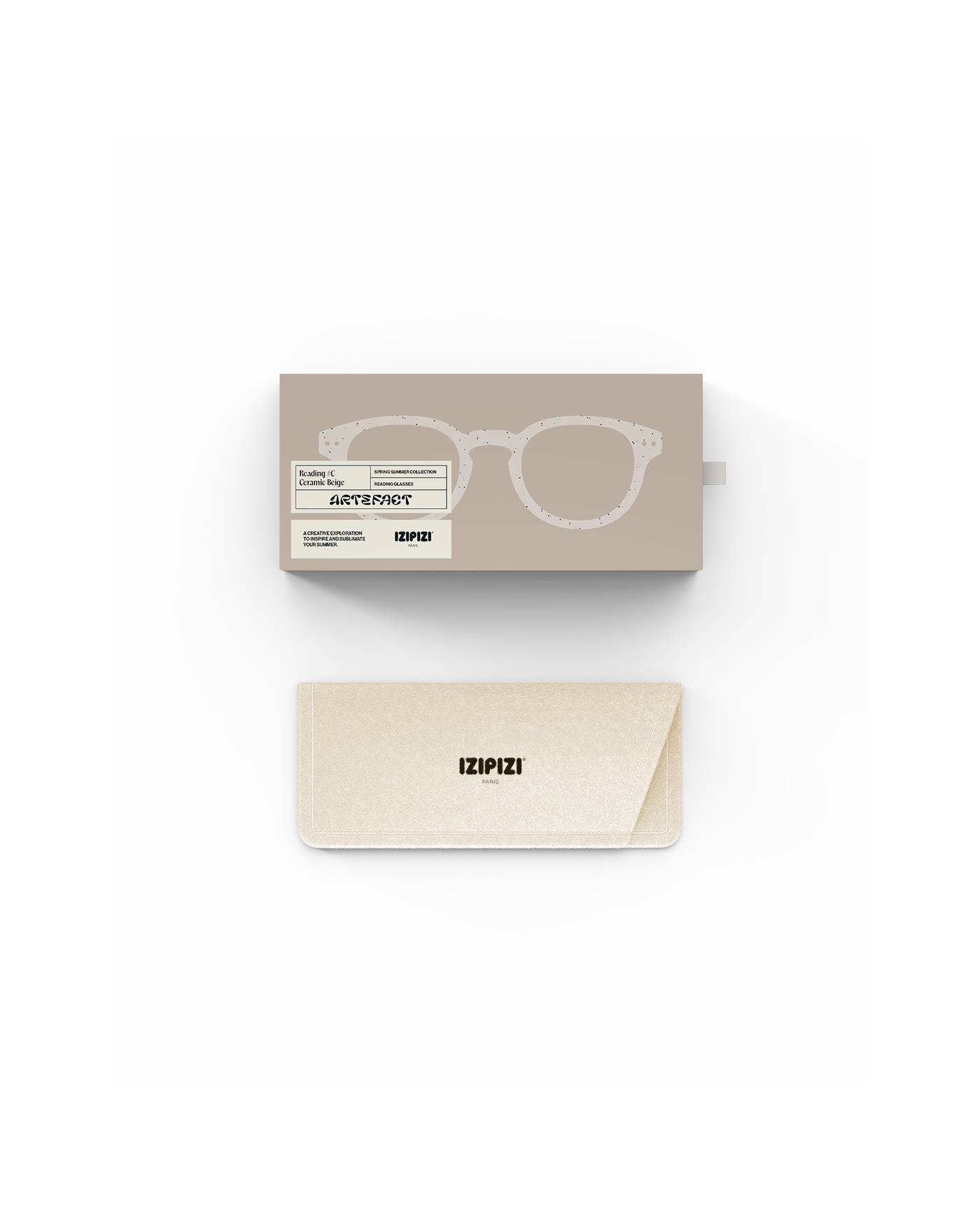 Reading Glasses 'Ceramic Beige #C