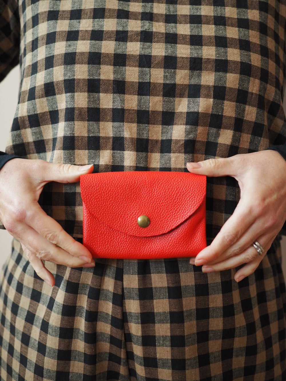 'Penny' Purse in Red Leather
