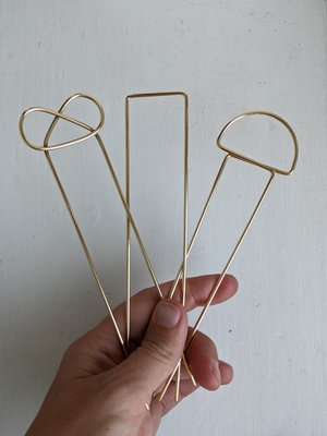 Minimal Brass Hair Pin