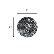 Splatter Enamelware Flat Salad Plate