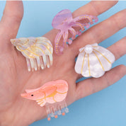 Scallop Shell Mini Hair Claw