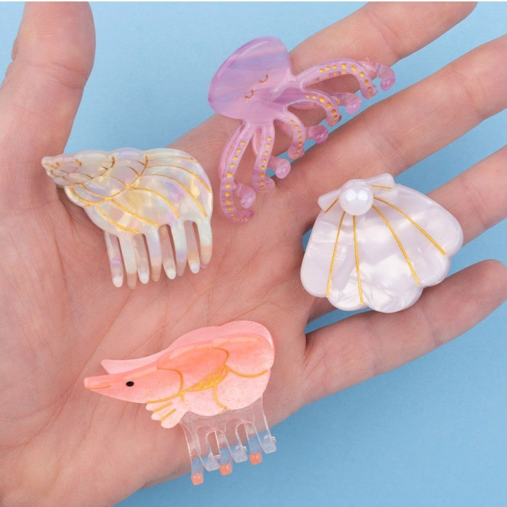 Scallop Shell Mini Hair Claw
