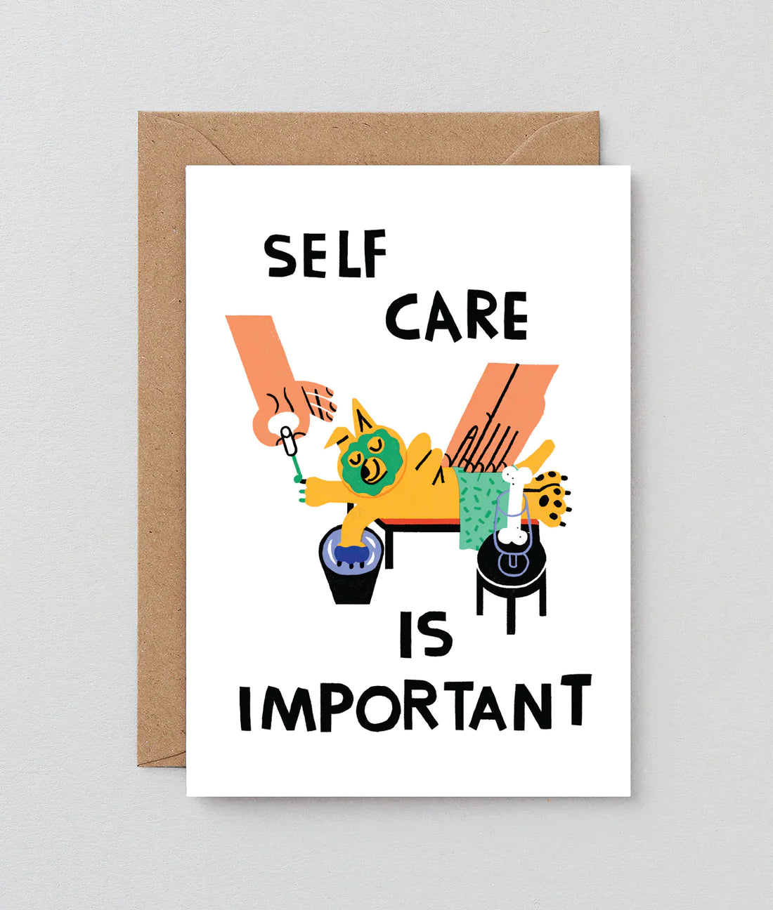 "Self Care is Important" Greeting Card