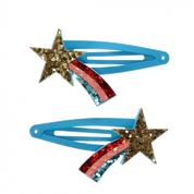 Shooting Star Glitter Hair Clips (set of 2)