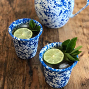 Splatter Enamelware 10 oz Short Tumbler