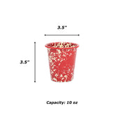 Splatter Enamelware 10 oz Short Tumbler