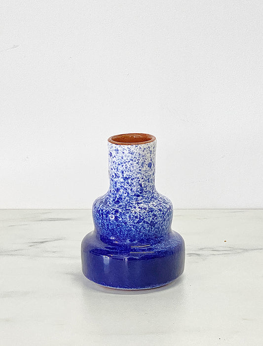 Mini 'Stepped' Spray Vase in Blue