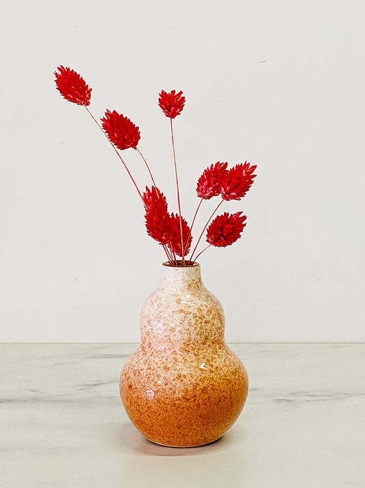 Mini 'Gourd' Spray Vase in Teracotta