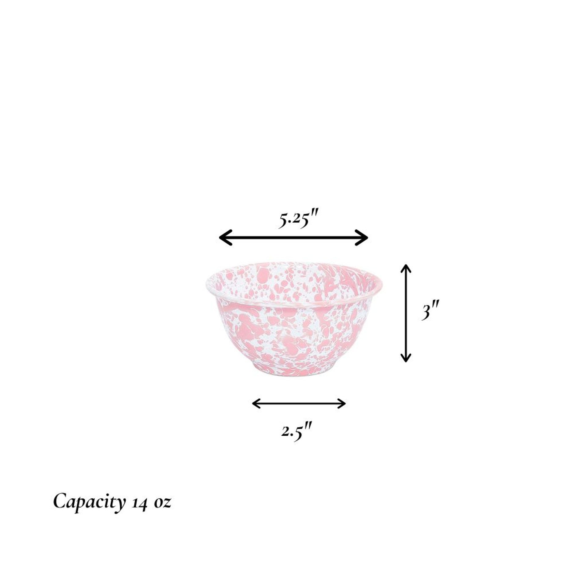 Splatter Enamelware Small Footed Bowl