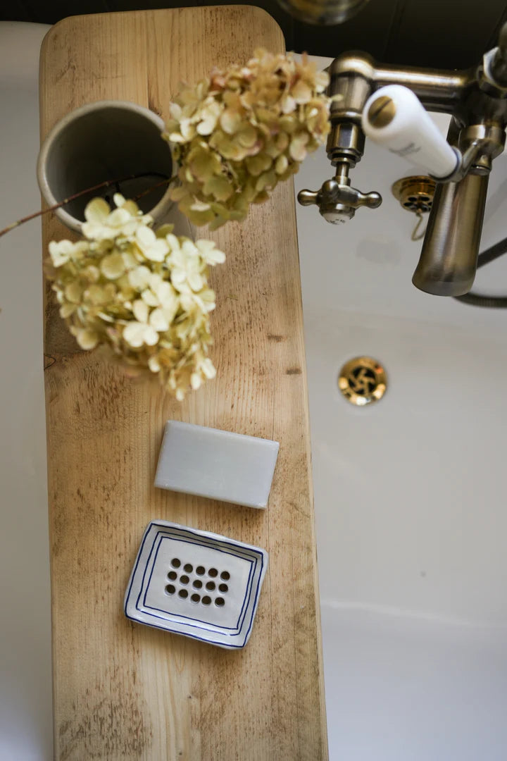 Breton Stripe Soap Dish | Ink