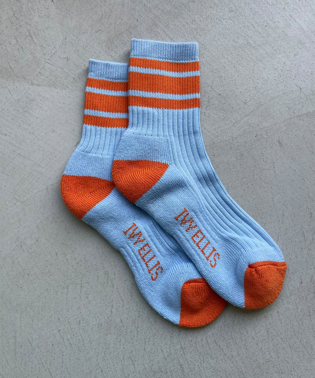 sonbou_quarter_pair_blue_orange_womens_socks.jpg