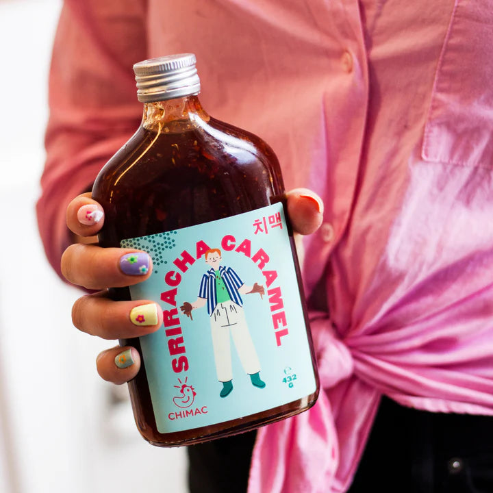 Chimac sriracha caramel sauce, 350ml bottle