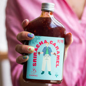 Chimac sriracha caramel sauce, 350ml bottle
