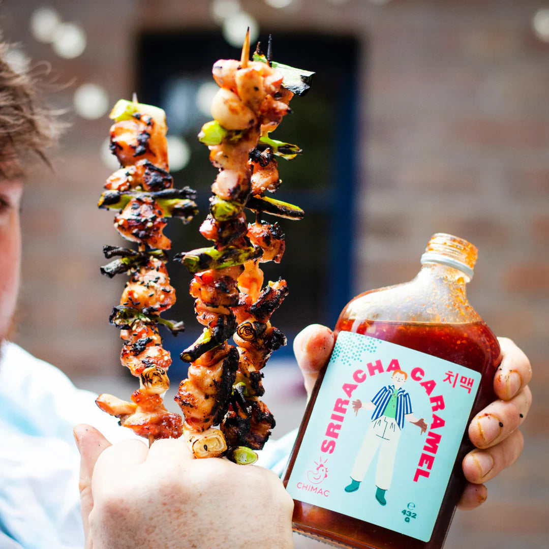 Chimac sriracha caramel sauce, 350ml bottle