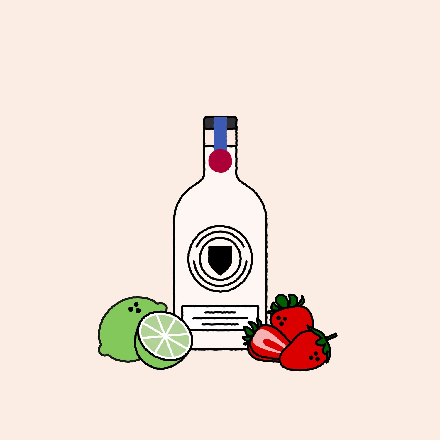 Strawberry Daiquiri - Premixed Cocktails 100ml