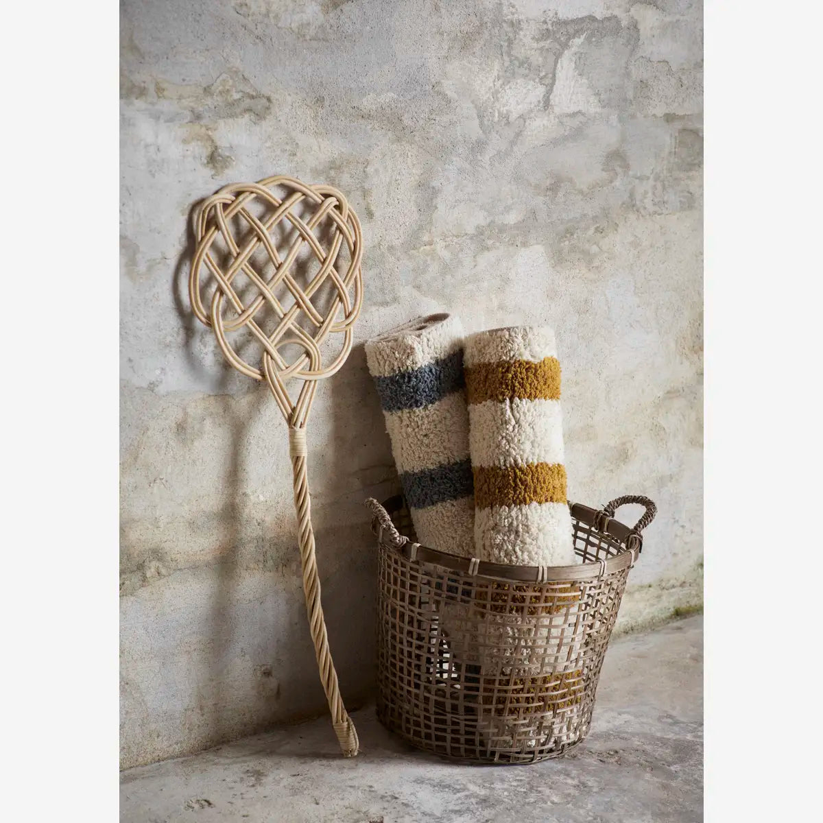 Striped Tufted Bath Mat 50x80 cm