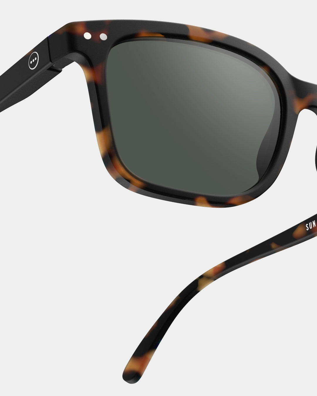 Sunglasses ‘Tortoise’ #L green lenses