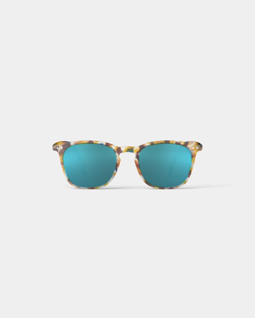 Sunglasses ‘Blue Tortoise’ Blue Mirror Lens #E