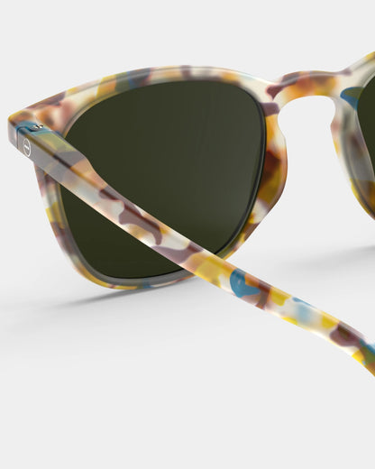 Sunglasses ‘Blue Tortoise’ Blue Mirror Lens #E