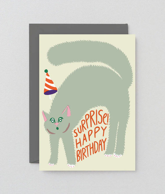 Surprised! Happy Birthday Card