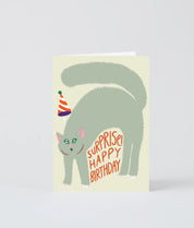 "Surprise! Happy Birthday" Greeting Card