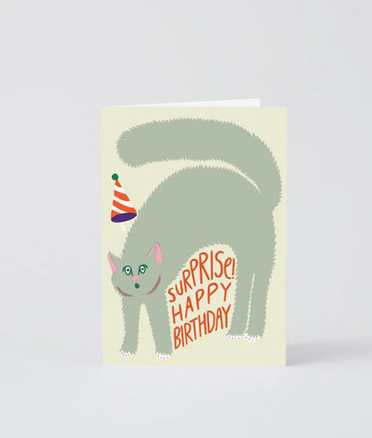 Surprised! Happy Birthday Card