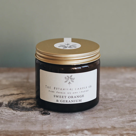 Sweet Orange & Geranium Soy Candle