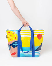 The Swimmer Medium Zip Tote Bag