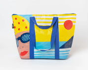 The Swimmer Medium Zip Tote Bag