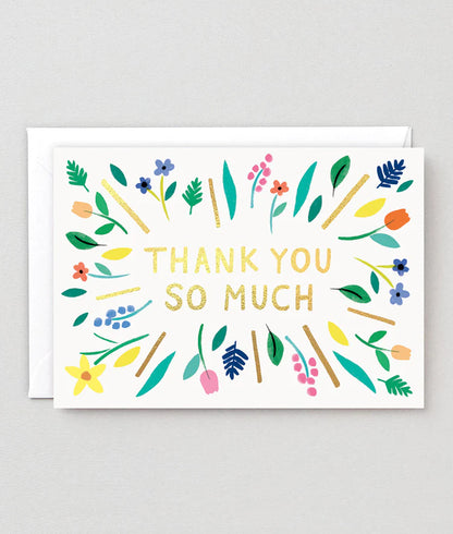 Thank You So Much Burst Card