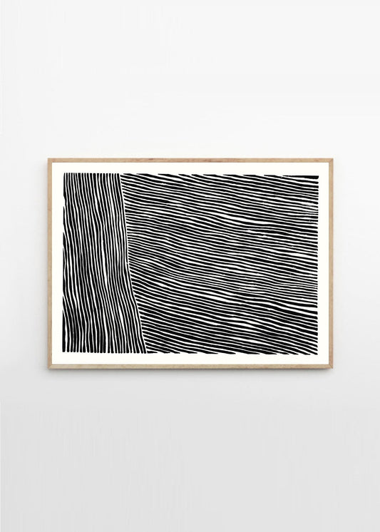 The Line No.02 Print - Framed