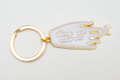 Things Will Work Out Keyring