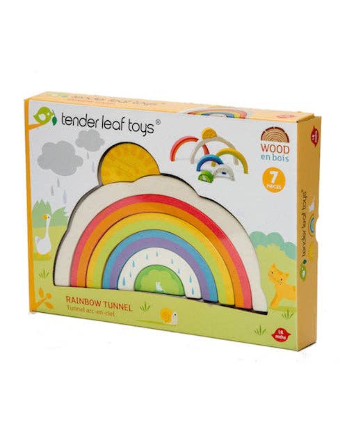 Rainbow Tunnel Wooden Toy