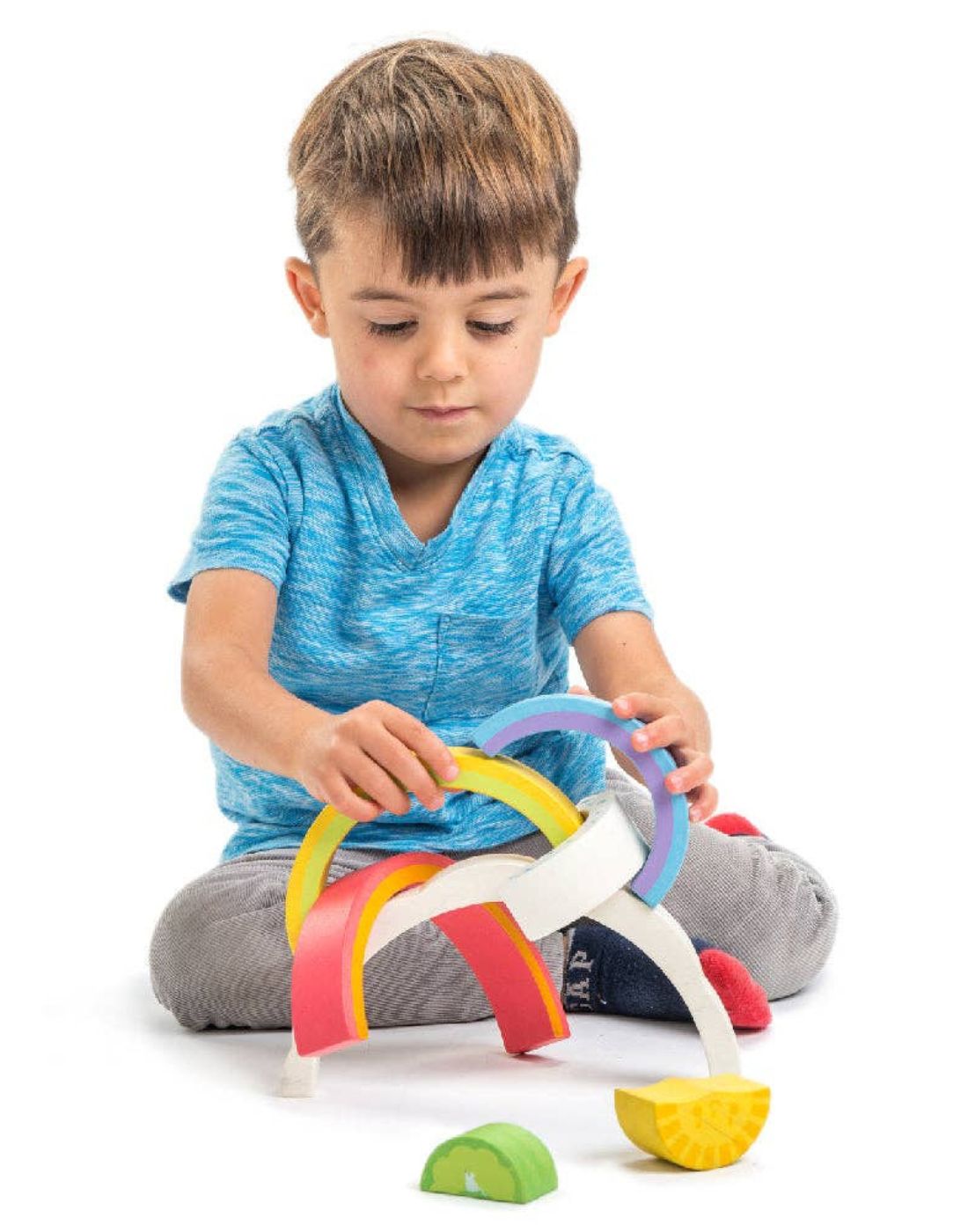 Rainbow Tunnel Wooden Toy