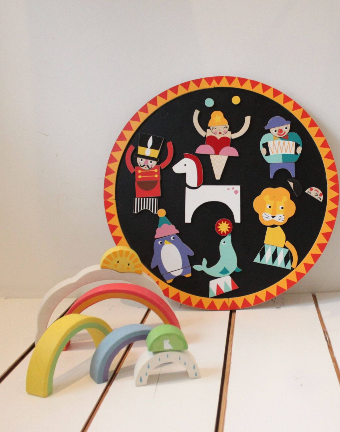 Rainbow Tunnel Wooden Toy