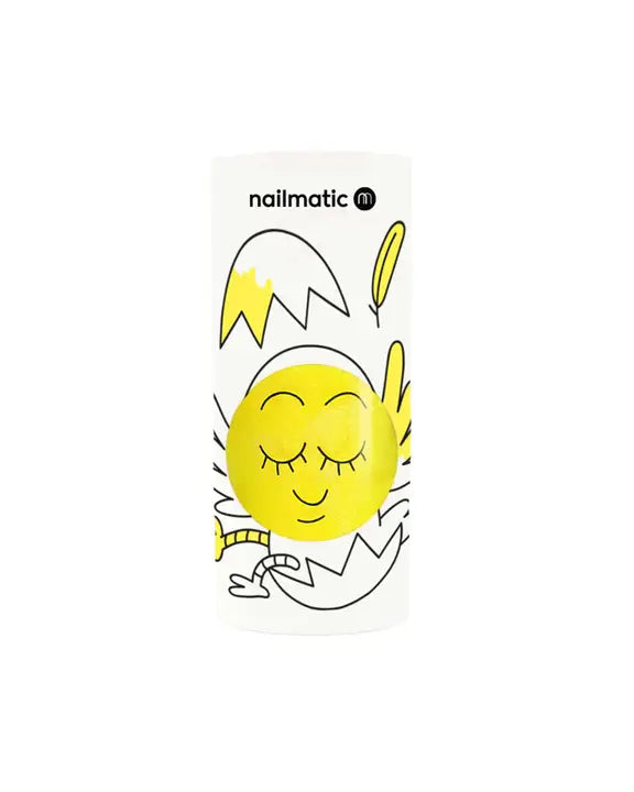 Titi Yellow water-based nail polish by Nailmatic, featuring a cartoon character design on the label.