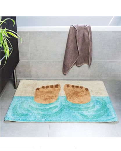 Tufted cotton bath mat - Bathing feet