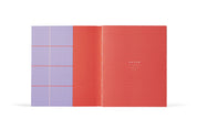 Uma Notebook - Medium - Lavender Check