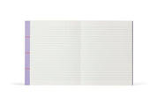 Uma Notebook - Medium - Lavender Check