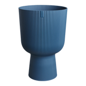 Vibes Coupe Fold Plant Pot | Deep Blue / White |Ø30cm