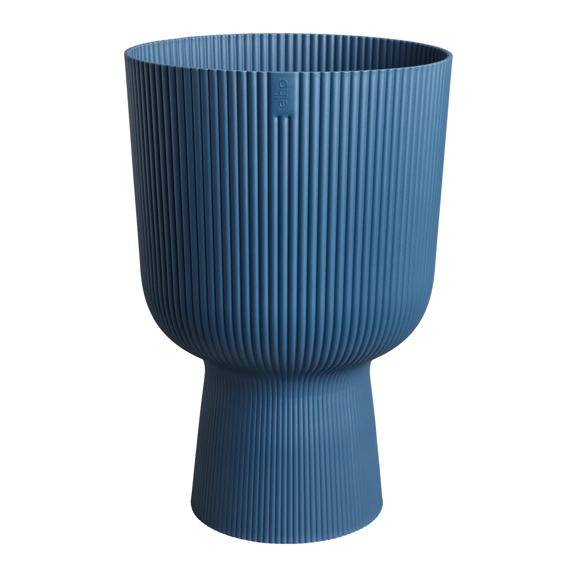 Vibes Coupe Fold Plant Pot | Deep Blue / White |Ø30cm