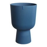Vibes Coupe Fold Plant Pot | Deep Blue / White |Ø30cm