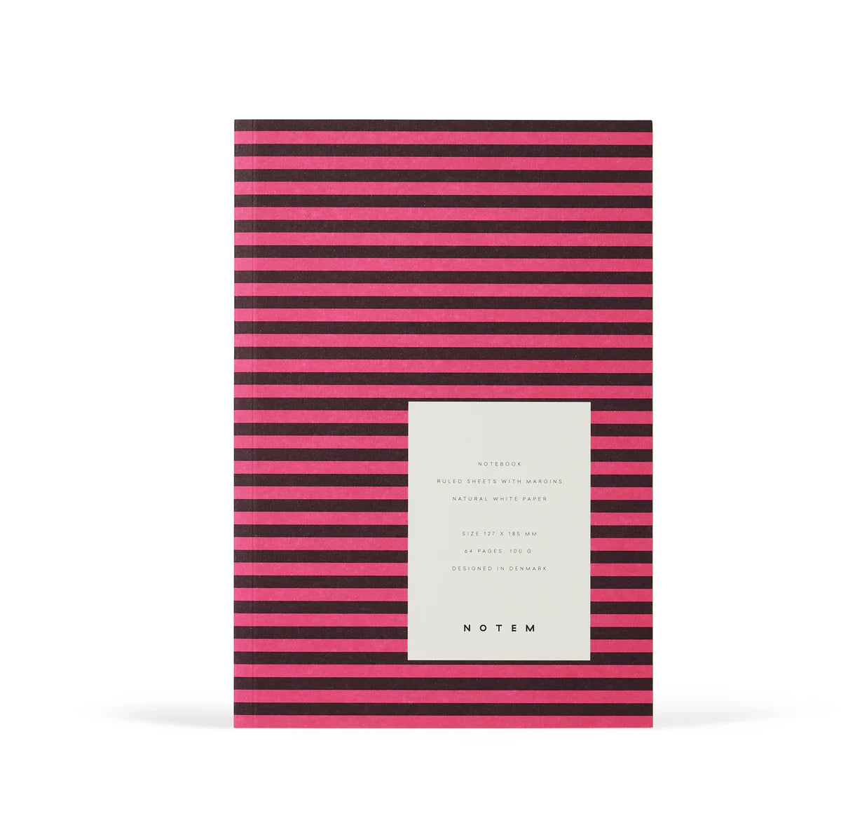 Vita Notebook | Small in Bordeaux Stripe