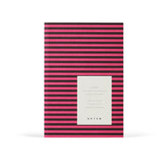 Vita Notebook | Small in Bordeaux Stripe
