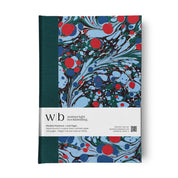 Blue Marbled Hardback Notebook | Lined
