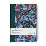Blue Marbled Hardback Notebook | Lined